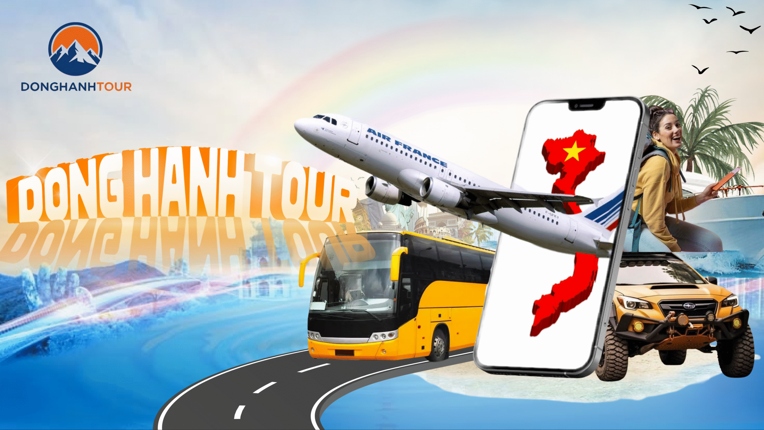 Banner đồng hành tour